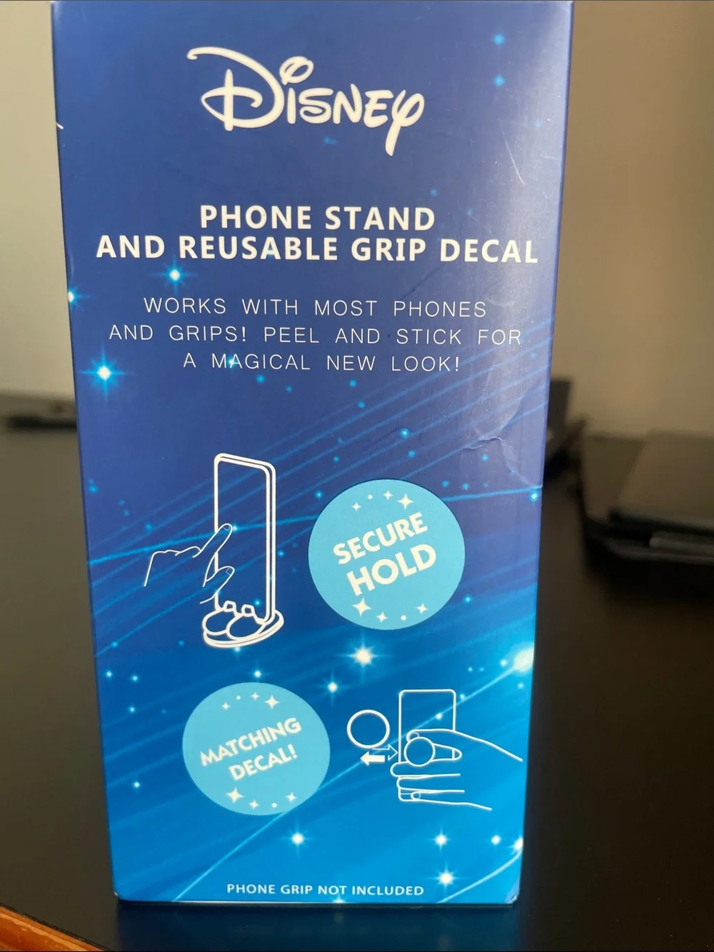 Disney Donald Duck Blue & Yellow Phone Stand with Reusable Grip Decal